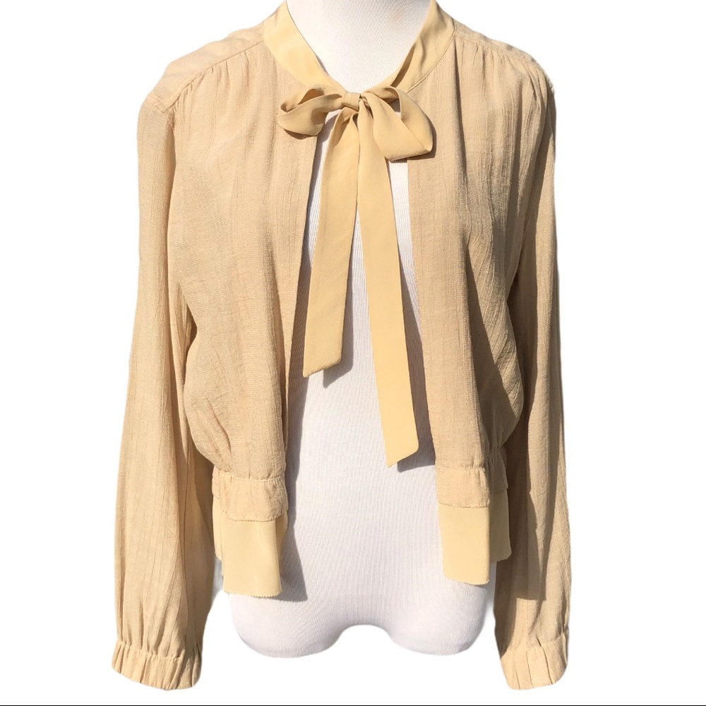 Club Monaco long sleeve sheer jacket